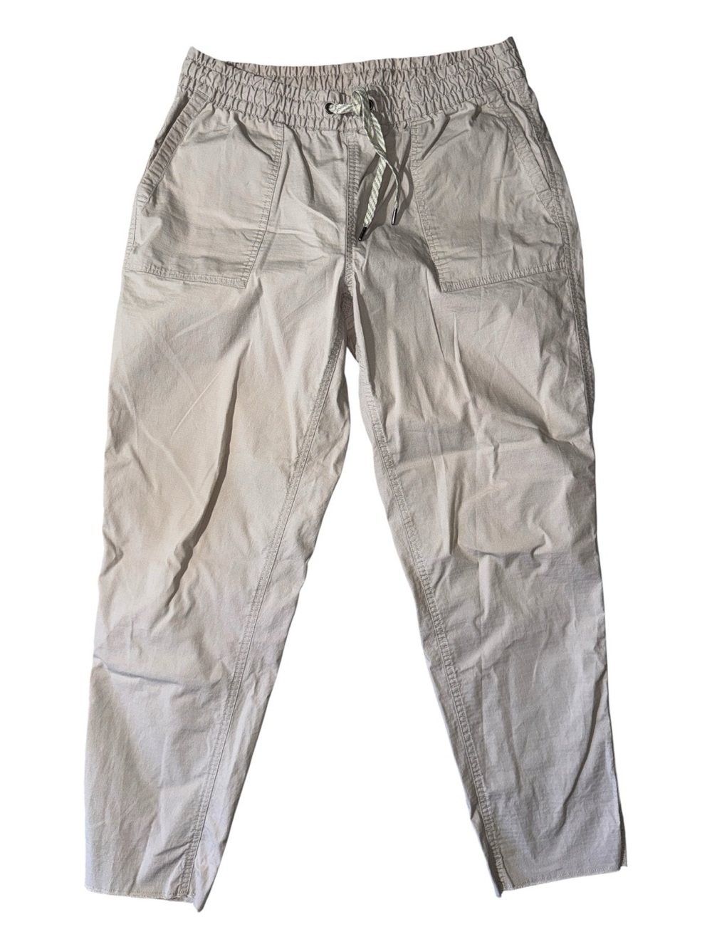 Vuori women’s M Medium beige cotton blend ripstop pants EUC